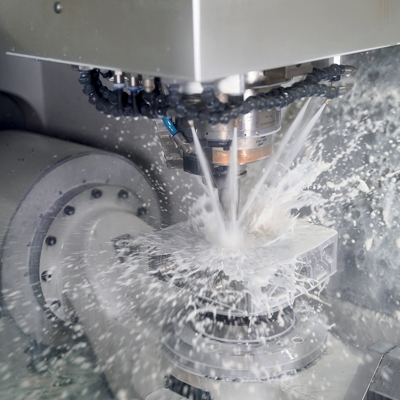 Temperature stable machining area
